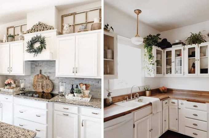 Beautiful Decorating Ideas For Above Kitchen Cabinets The Unlikely