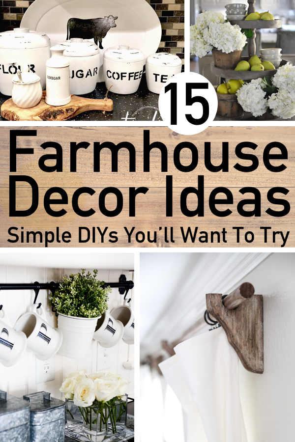 15 Simple DIY Farmhouse Home Decor Ideas You'll Want To Try | The ...