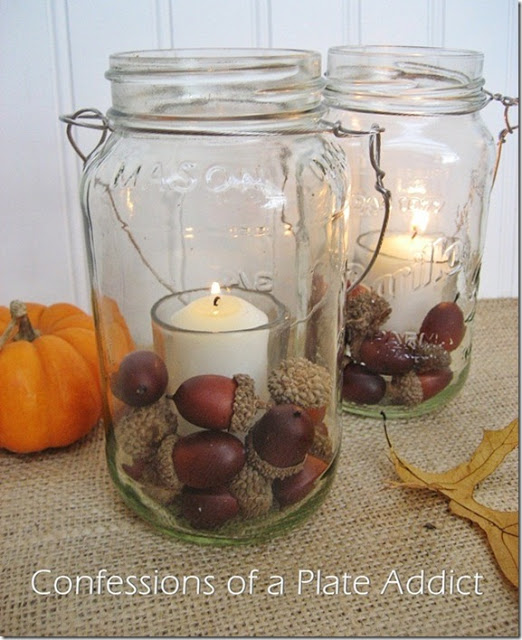 fall decor ideas lantern