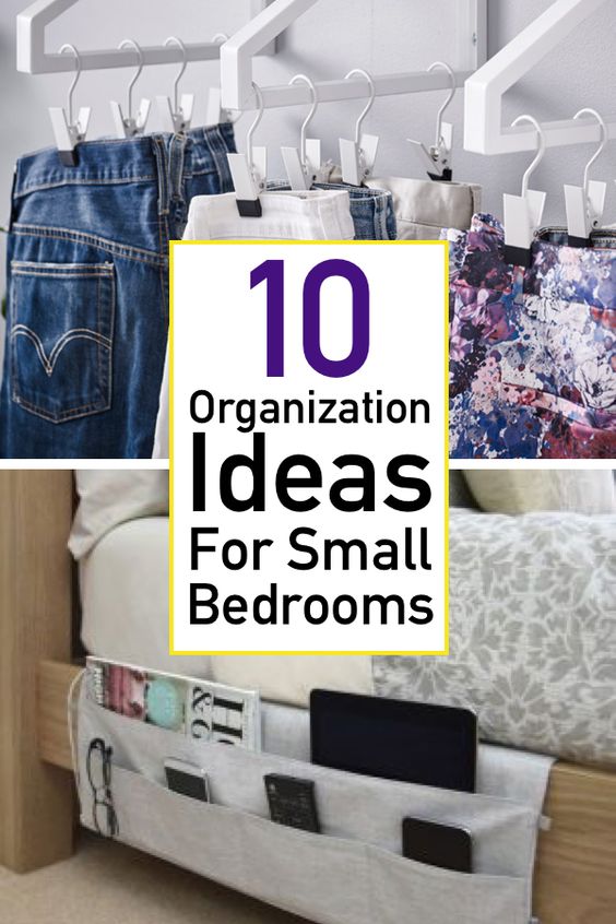 10 Genius Small Bedroom Organization Ideas - The Unlikely Hostess