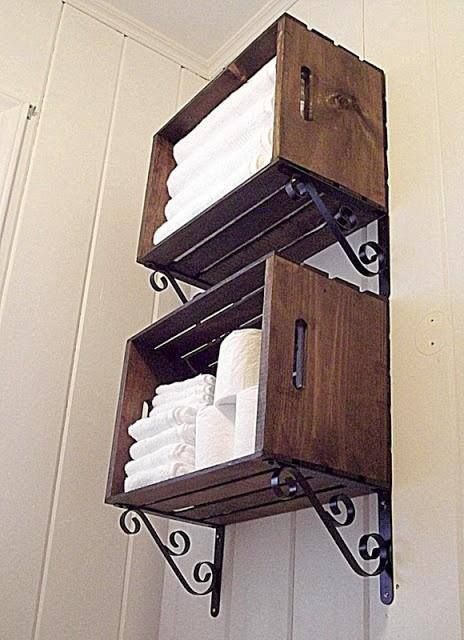 crate farmhouse shelves