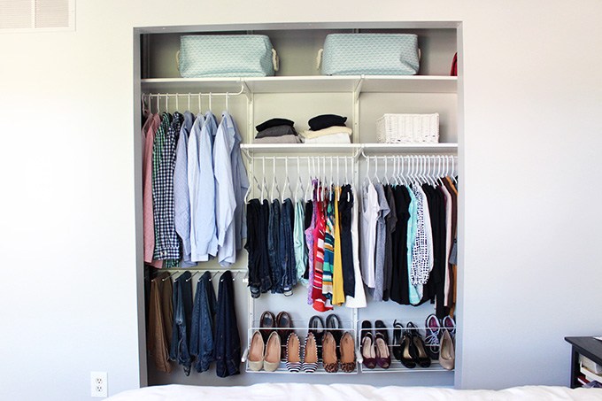 small bedroom organization closet
