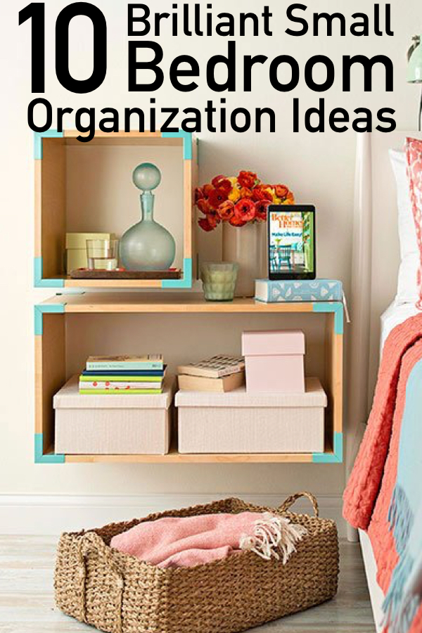 10 Genius Organization Ideas For Small Bedrooms | The Unlikely Hostess