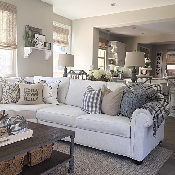 15 Gorgeous Farmhouse Decor Ideas For Your Living Room - The Unlikely  Hostess