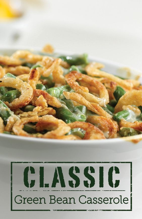 Thanksgiving Recipe for green bean casserole