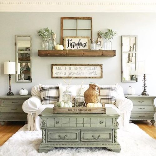 15 Gorgeous Farmhouse Decor Ideas For Your Living Room - The Unlikely ...