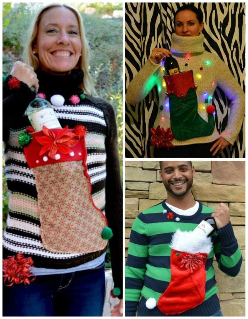  Easy DIY Last Minute Ugly Christmas Sweater Xmas Mens