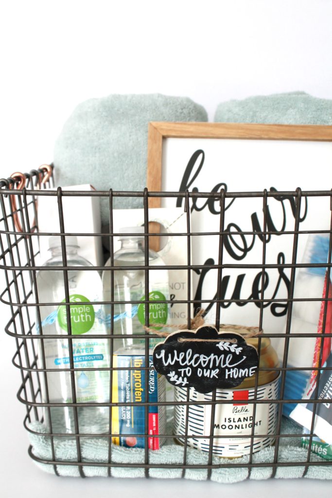 Guest Bedroom Idea Welcome Basket
