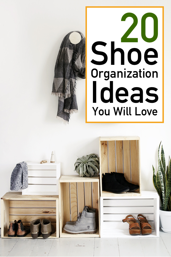 20 Simple DIY Shoe Racks & Organizers You'll Love