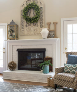 Beautiful view of Farmhouse Style Mantel Decorating Ideas With Lanterns