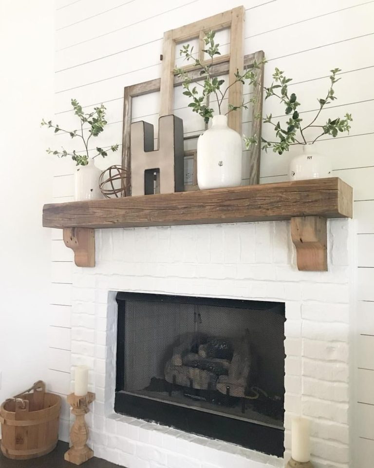 20 Mantel Decorating Ideas With Farmhouse Style - The Unlikely Hostess