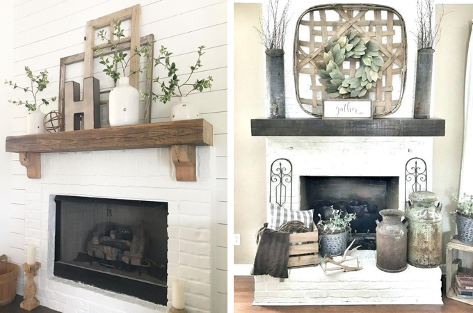 11 Mantel Decor Ideas With Farmhouse Style The Unlikely Hostess