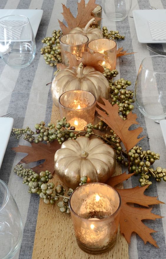 10 Beautiful Decoration Ideas For Thanksgiving Tables - The Unlikely