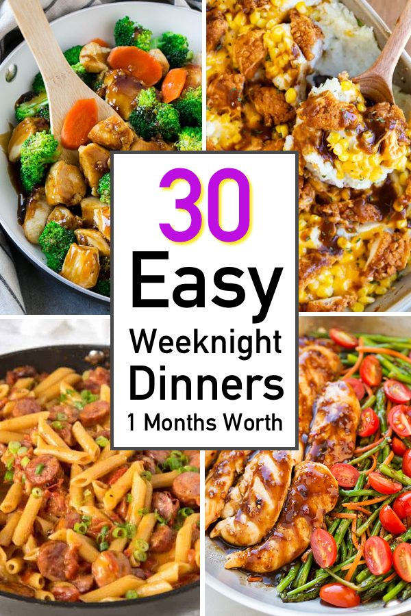 30 Easy Weeknight Dinners Everyone's Raving About - The Unlikely Hostess