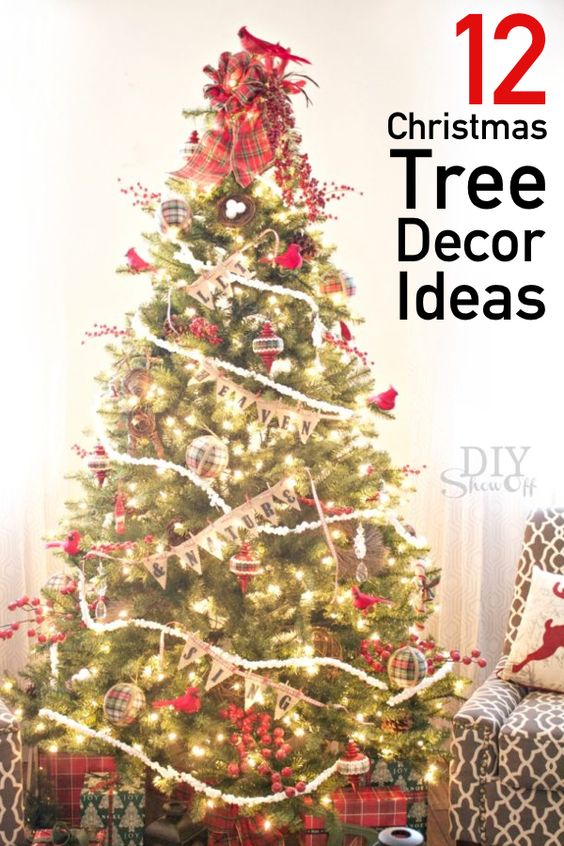 12 Stunning Christmas Tree Decor Ideas - The Unlikely Hostess