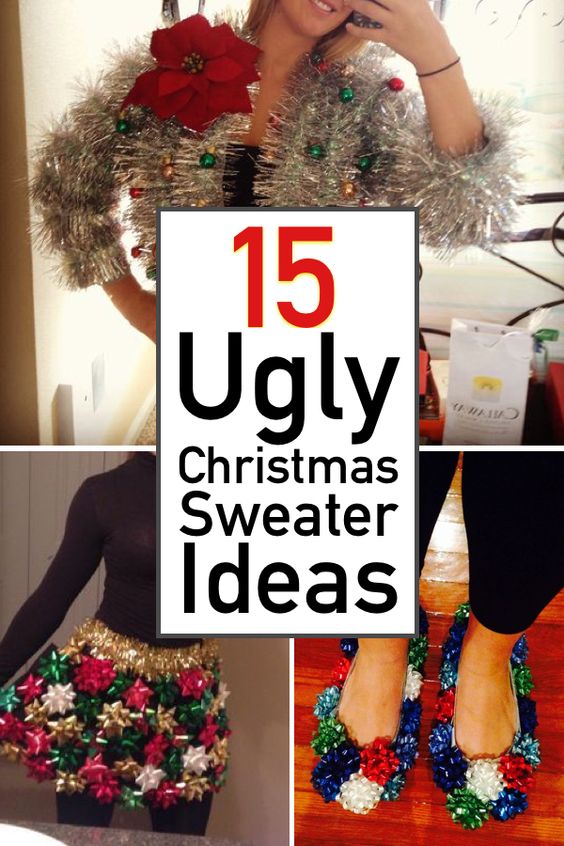 15 Hilarious Ugly Christmas Sweater Ideas | The Unlikely Hostess