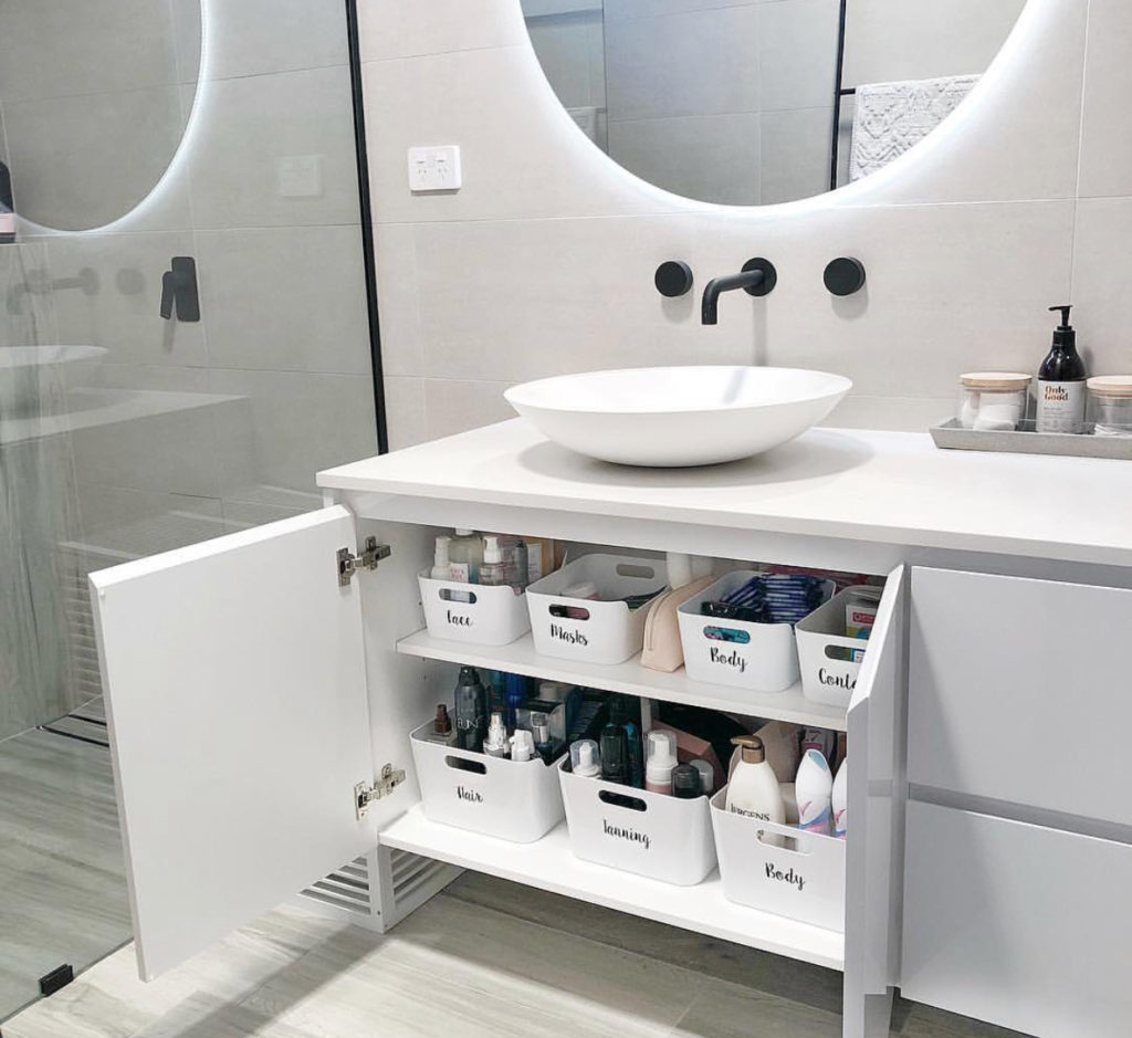 16 Brilliant Bathroom Organization, Bathroom Vanity Organization Ideas