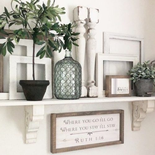 20 Farmhouse Shelf Decor Ideas - How To Style Them Like A Pro - The ...