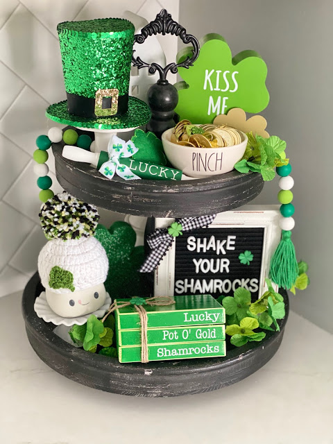 St. Patrick's Day Tiered Tray