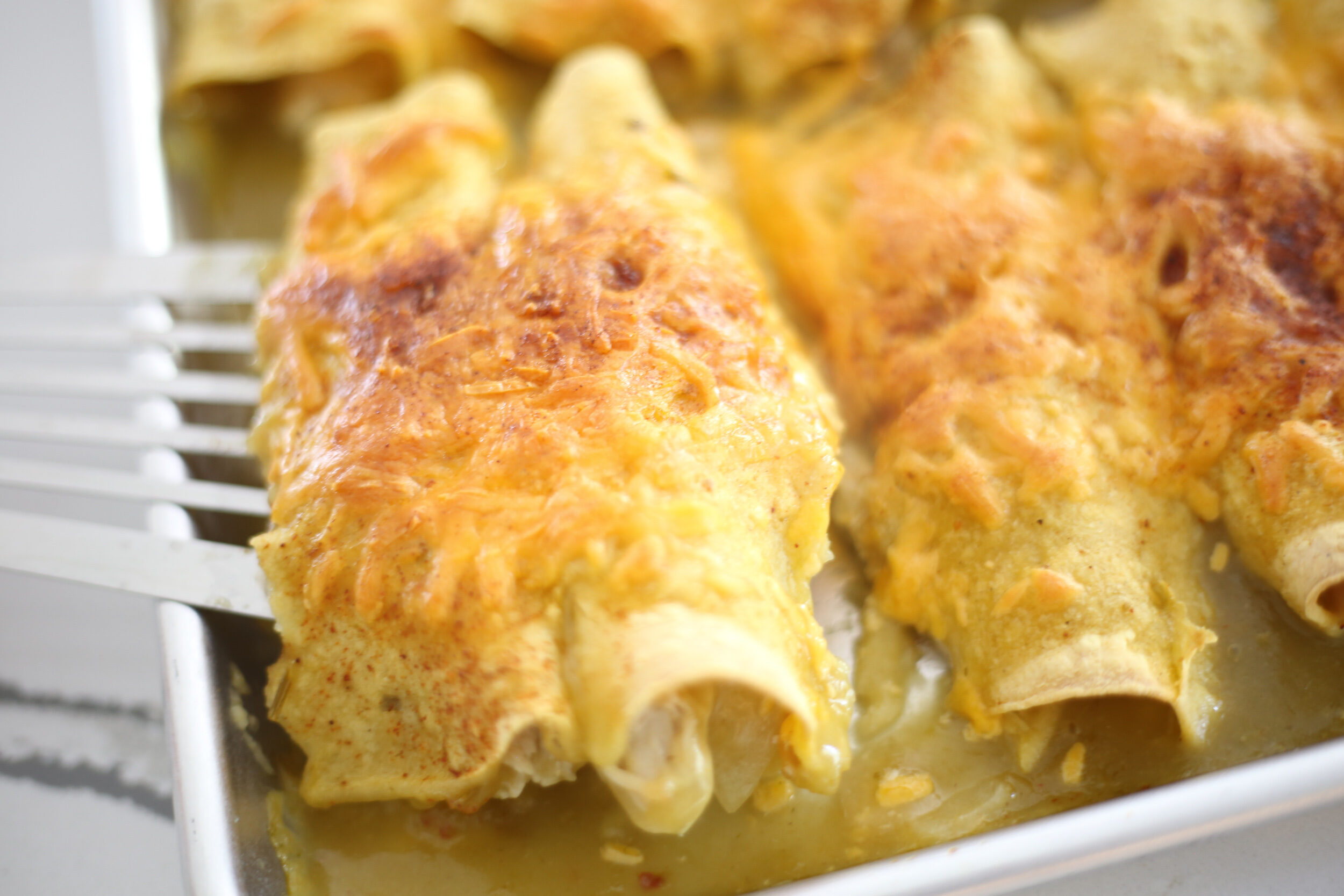 Easy Cheesy Chicken Enchiladas