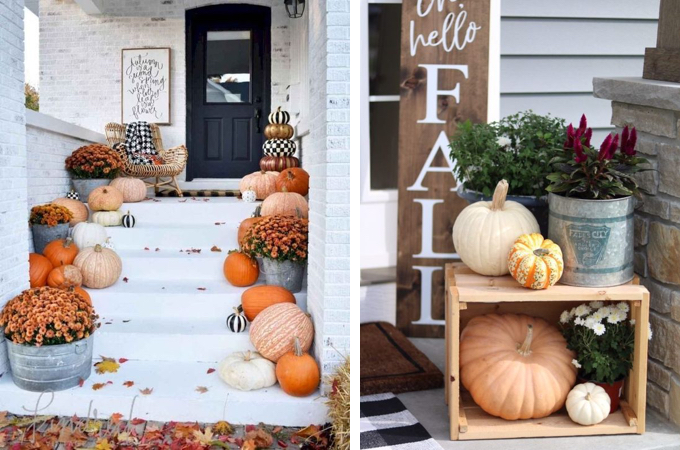 30 Cozy Fall Front Porch Decor Ideas - The Unlikely Hostess