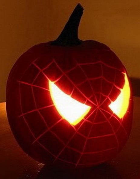 spider man pumpkin