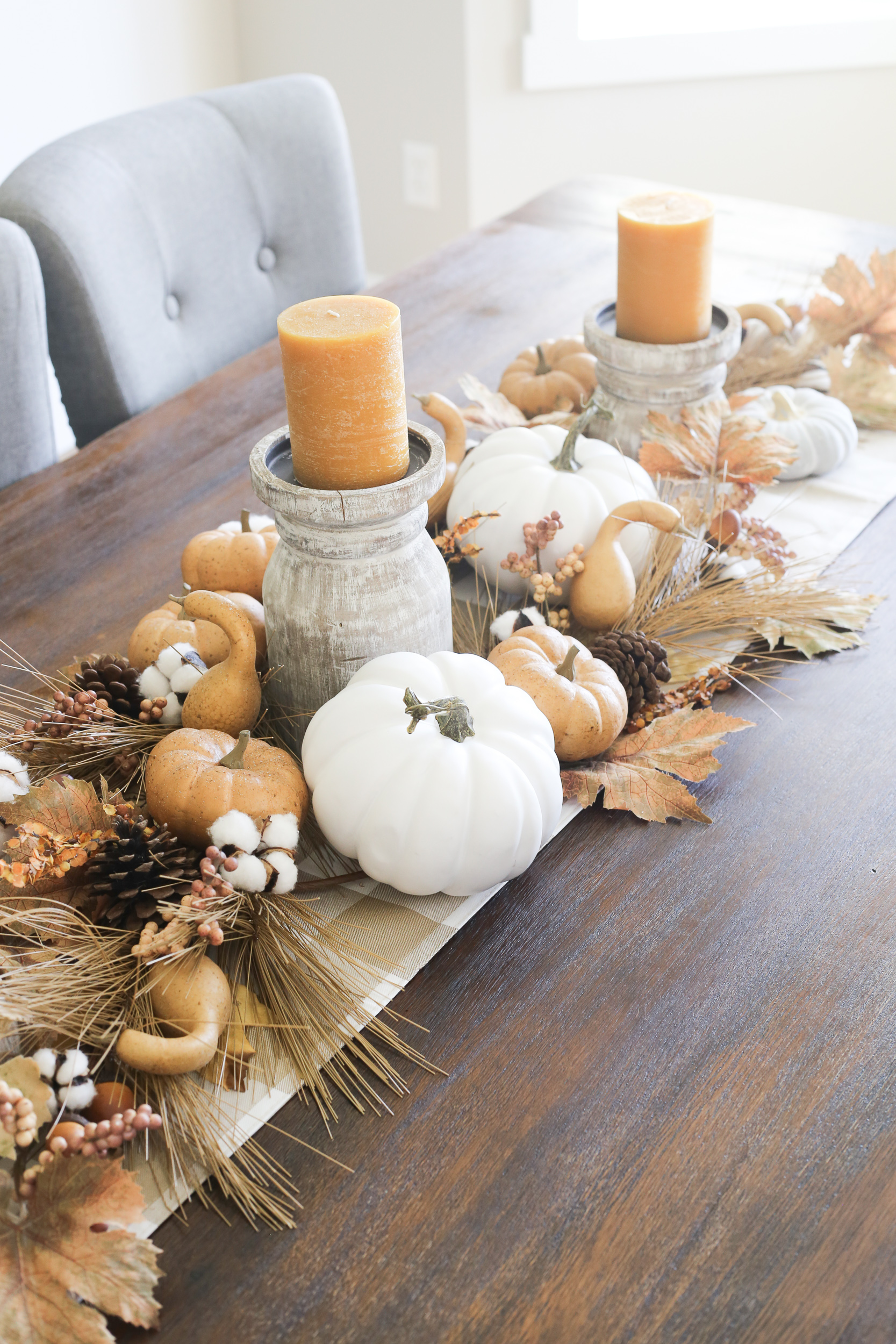 Stunning Fall Table Decor Ideas With Farmhouse Style - The Unlikely Hostess