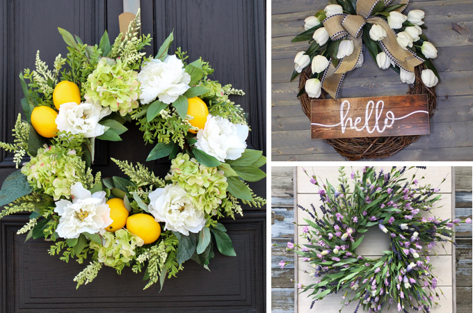 39+ Gorgeous Spring Wreath Ideas