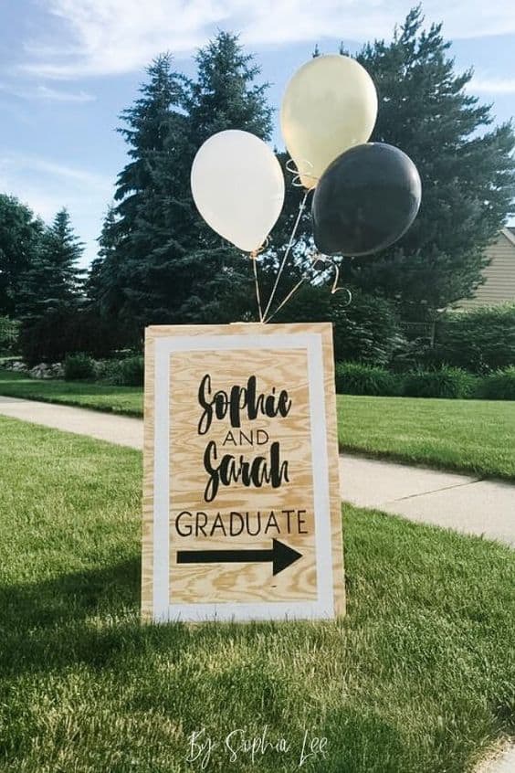 graduation party sign