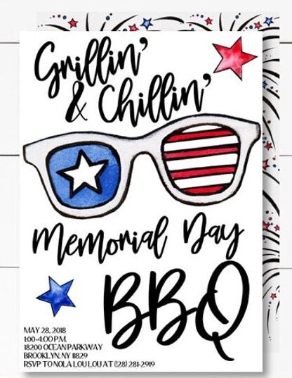 Memorial Day Party Invitations