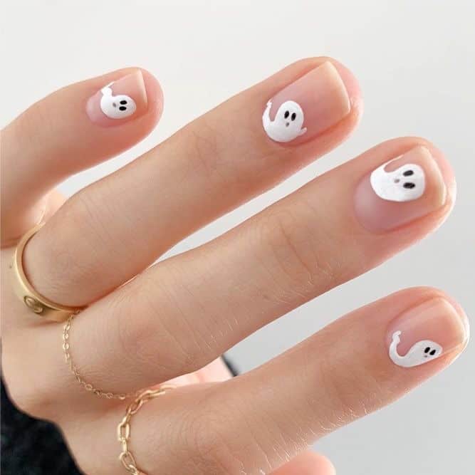 ghost accent nail