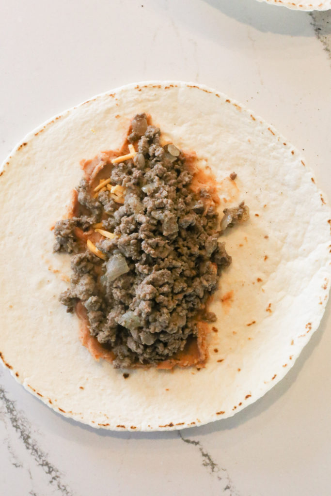 Easy Weeknight Dinner Ground Beef Burritos
