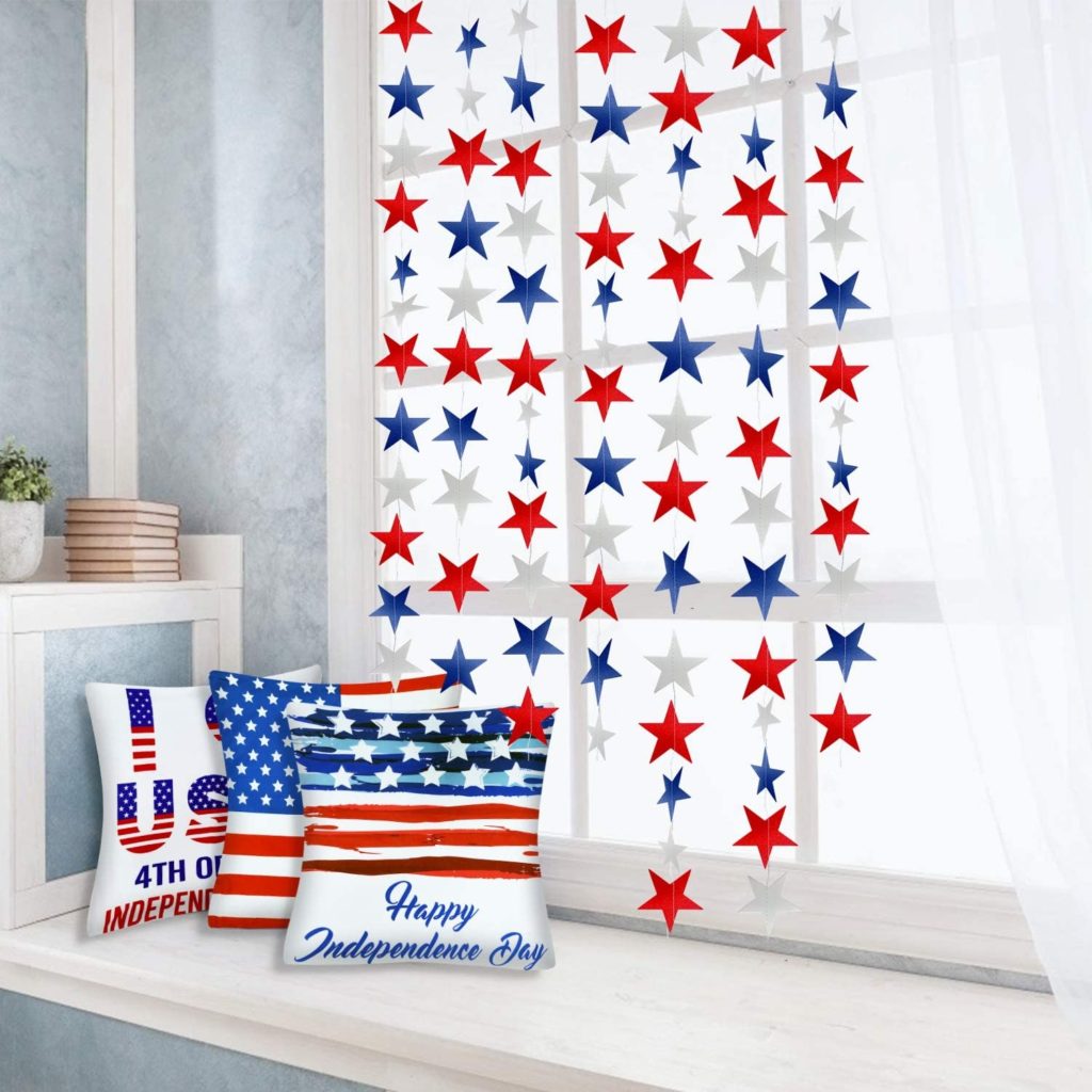 4th of July star garland