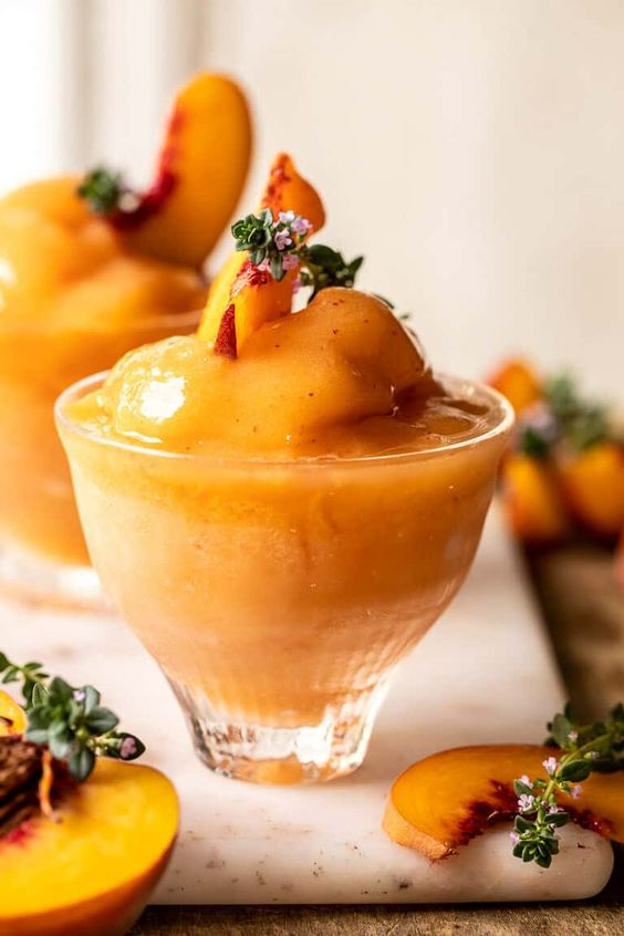 peach dessert