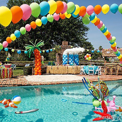 Decoração de 15 anos: Splach Pool Party