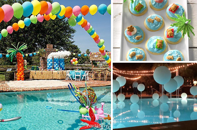 kids pool party decorating ideas