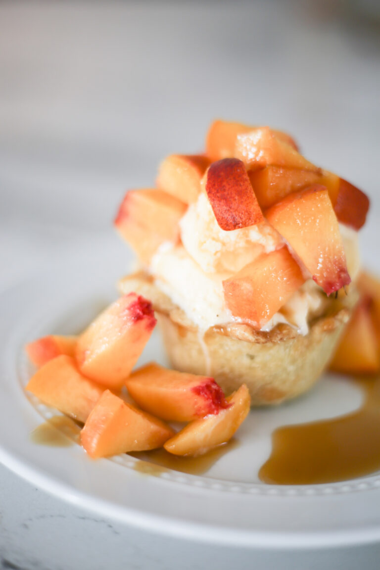 Easy Fresh Peach Pie Ice Cream Cups Recipe The Unlikely Hostess 3130