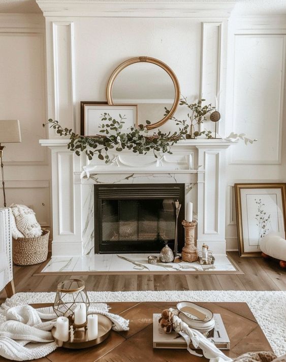 mantel decorating idea