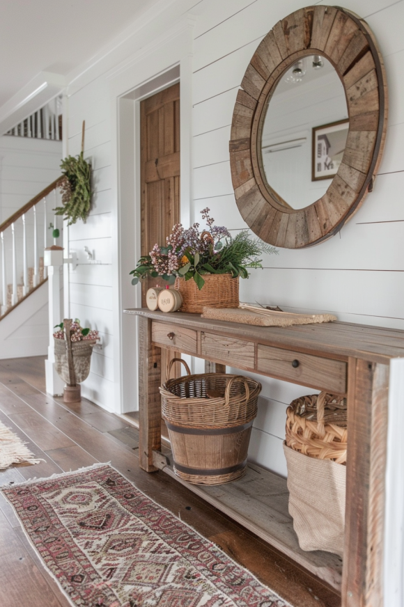 farmhouse entryway decor ideas 