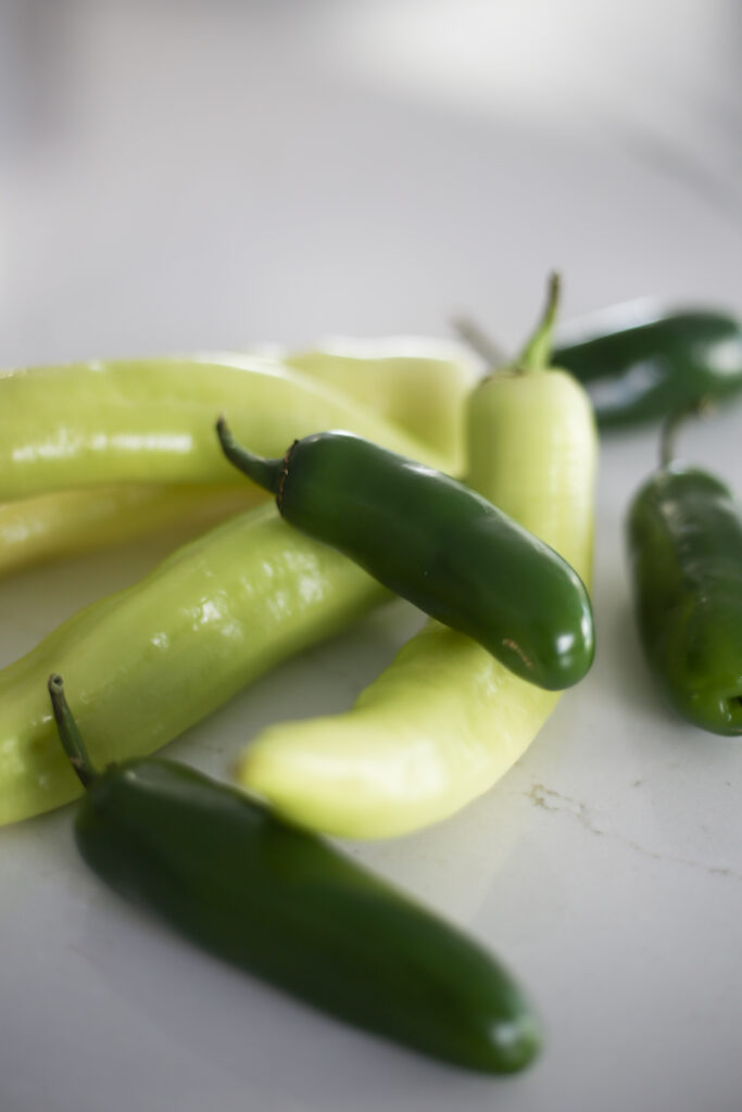 green chili peppers