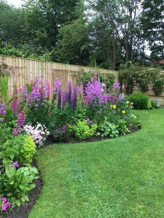 landscaping idea for fence