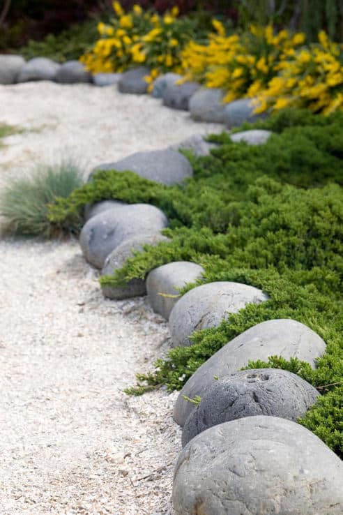 flower berm edging idea
