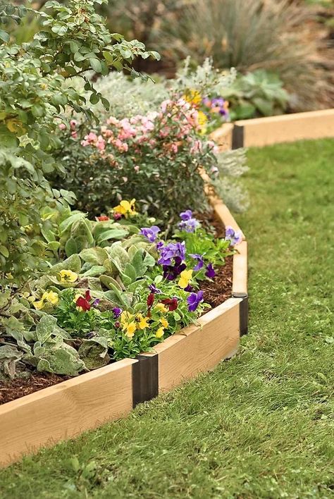 flower bed edging idea