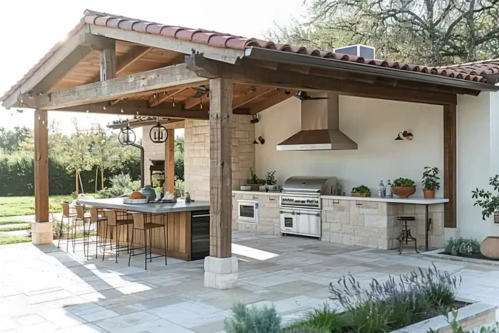 outdoor kitchen design idea