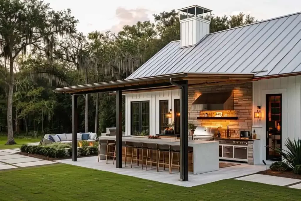 outdoor kitchen design idea