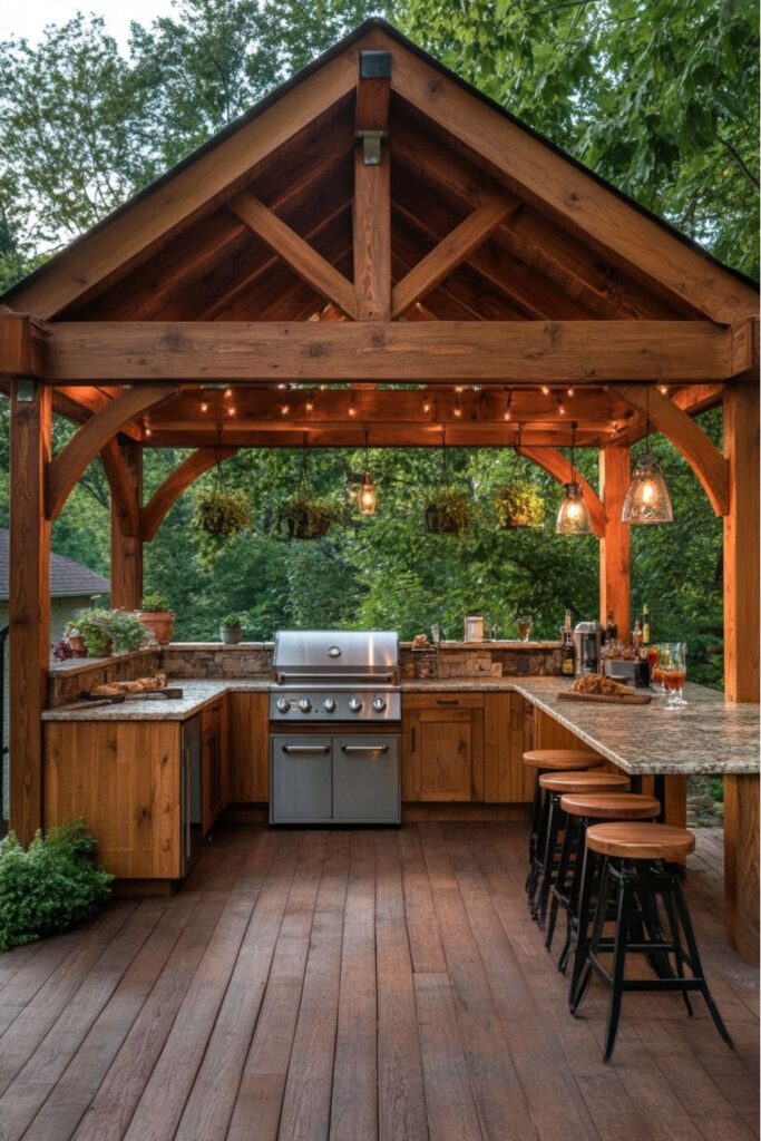 outdoor kitchen design idea