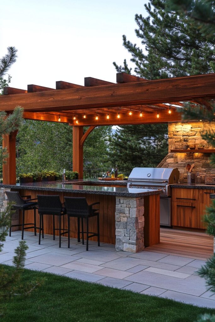 outdoor kitchen design idea