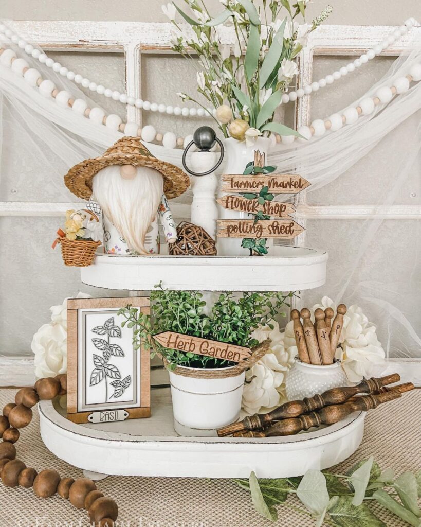 summer tray decor