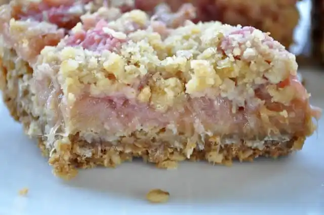 rhubarb oatmeal bars recipe