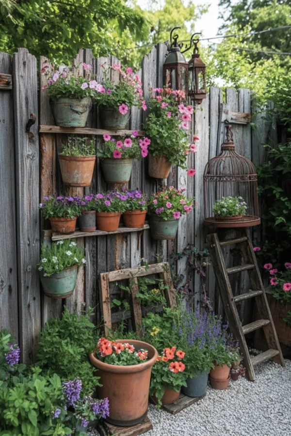 rustic yard decor idea